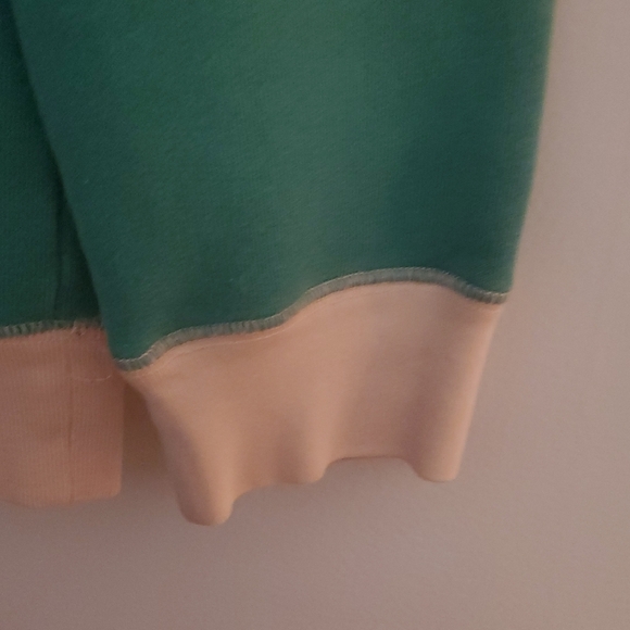 Marc Jacobs Teal and Cream Barely Off-the-Shoulder Sweater - Picture 5 of 7
